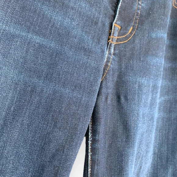 Madewell 9" Mid-Rise Skinny Jeans Larkspur Blue Dark Wash Stretch Denim size 28 - Picture 4 of 9